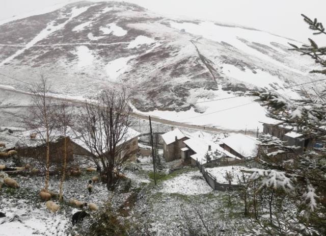 Bayburt Haziran ayına günler kala beyaza büründü Bayburt Haziran ayına günler kala beyaza büründü