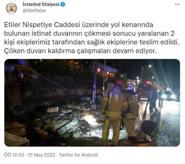 Son Dakika: İstanbul Beşiktaş'ta ünlü bir restoranın istinat duvarı çöktü! 2 kişi yaralandı