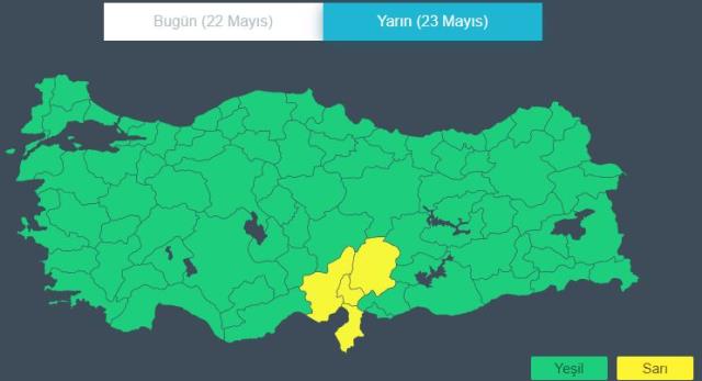 Meteoroloji'den İstanbul dahil birçok il için kuvvetli yağış uyarısı Meteoroloji'den İstanbul dahil birçok il için kuvvetli yağış uyarısı