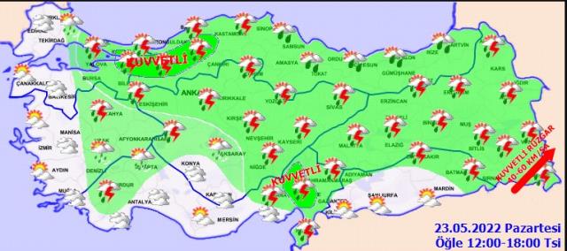 23 Mayıs Pazartesi günü hava nasıl olacak?
