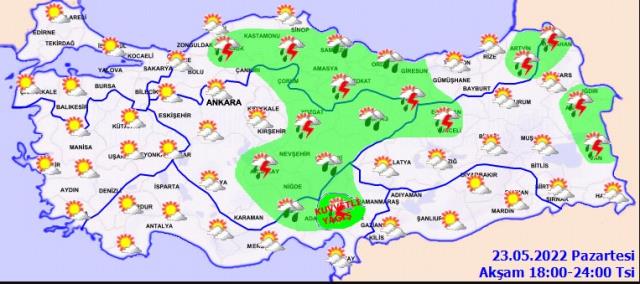 23 Mayıs Pazartesi günü hava nasıl olacak?