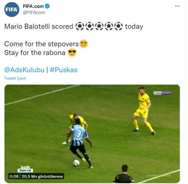 Dünya, Balotelli'nin golünü konuşuyor! Alex de Souza'dan sonra bir ilki başardı