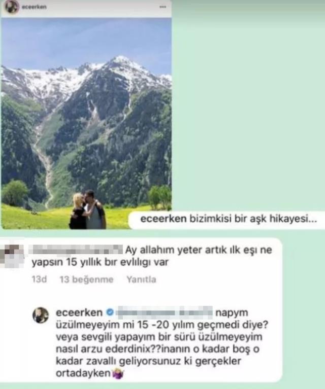 Şafak Mahmutyazıcıoğlu'yla fotoğrafını paylaşan Ece Erken, eski eşle ilgili yoruma sinirlendi: Zavallısınız Şafak Mahmutyazıcıoğlu'yla fotoğrafını paylaşan Ece Erken, eski eşle ilgili yoruma sinirlendi: Zavallısınız