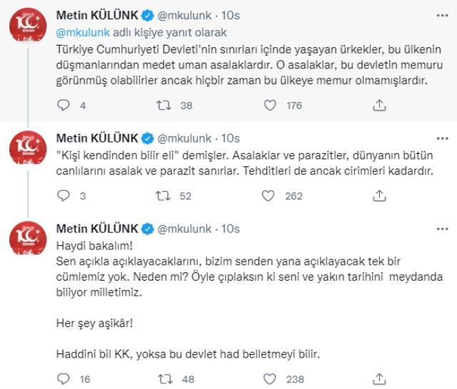 AK Partili Külünk'ten memurlara çağrı yapan Kılıçdaroğlu'na tehdit: Haddini bil yoksa devlet had belletmeyi bilir AK Partili Külünk'ten memurlara çağrı yapan Kılıçdaroğlu'na tehdit: Haddini bil yoksa devlet had belletmeyi bilir