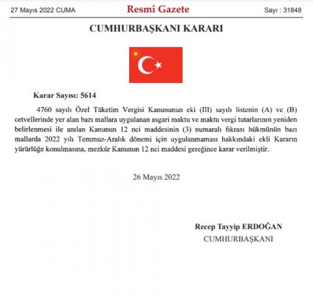 Alkollü içecek ve sigarada ÖTV oranı arttırıldı