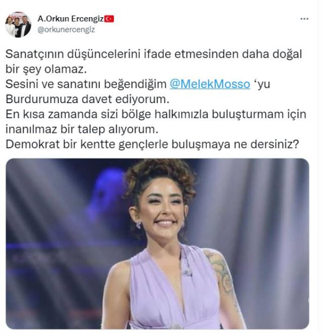 Isparta'da konseri iptal edilen Melek Mosso'ya Burdur'dan davet: İnanılmaz bir talep alıyorum