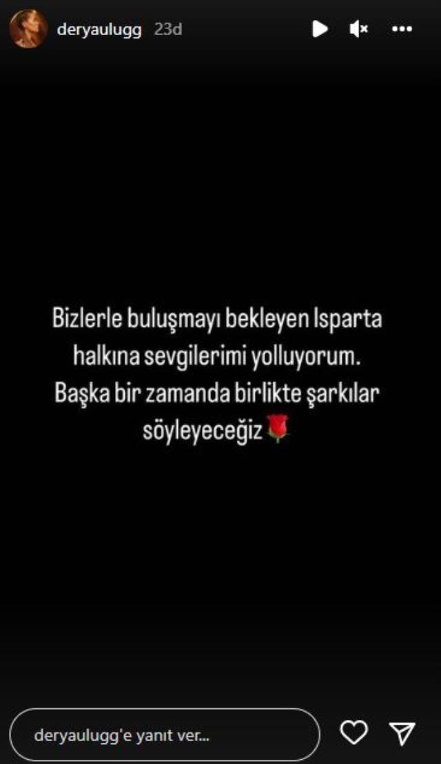 Isparta'daki Melek Mosso konserinin iptal olmasının ardından Derya Uluğ ve Funda Arar sahneye çıkmama kararı aldı