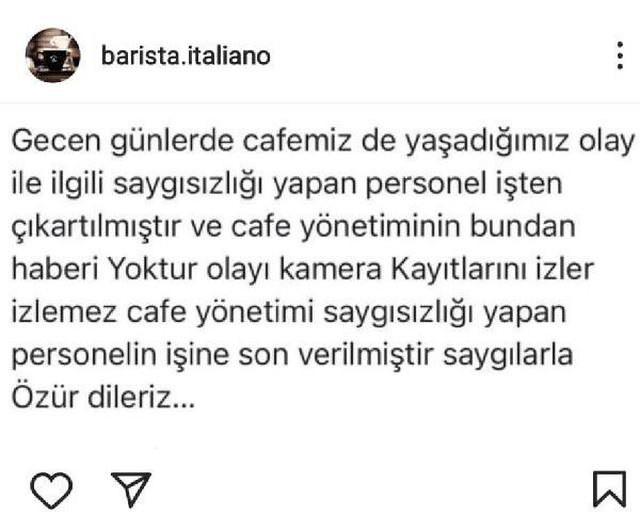 'Açık giyinmek yasaktır' yazısı olan kafede şort giyen genç kızları dışarı çıkartan personelin işine son verildi