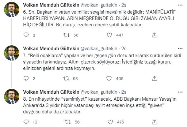 Mansur Yavaş'ın 'Demirtaş'ı istiyoruz' diyen vatandaşa verdiği yanıtla ilgili Ankara Belediyesi'nden açıklama: Gerçeği yansıtmıyor