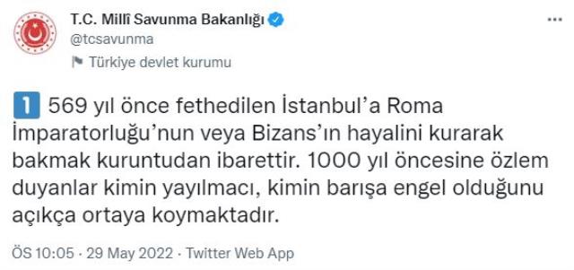 MSB'den Ayasofya paylaşımı! Gerçekleri Yunanistan'ın yüzüne vurdular