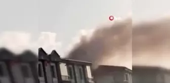 Bir evin çatı katında çıkan yangın paniğe neden oldu
