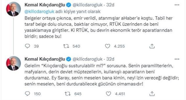 RTÜK cezalarının ardından Kılıçdaroğlu'ndan ilk paylaşım