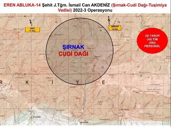 Eren-Abluka 14 Operasyonu'nda ilk gün 3 terörist etkisiz hale getirildi