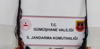 Gümüşhane'de evlerinde kaçak silah bulunan 4 kişi gözaltına alındı