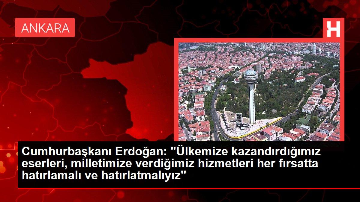Cumhurbaşkanı Erdoğan: 'TOKİ eliyle 1 milyon 100 bin konut ürettik, 3 milyon konutun dönüşümünü tamamladık'