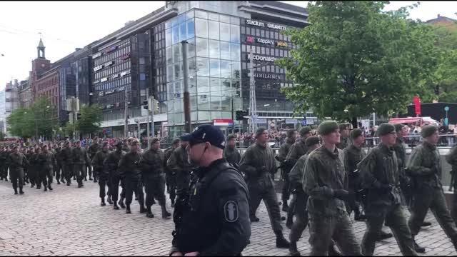Finlandiya'da NATO karşıtı gösteri düzenlendi Finlandiya'da NATO karşıtı gösteri düzenlendi
