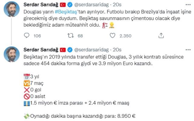 Beşiktaş'ın kasasını boşaltıp gitti! Douglas'ın yeni mesleği herkesi hayrete düşürdü