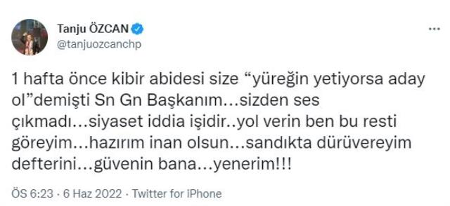 Tanju Özcan, 2023 seçimlerinde cumhurbaşkanı adayı olmak için Kılıçdaroğlu'ndan izin istedi Tanju Özcan, 2023 seçimlerinde cumhurbaşkanı adayı olmak için Kılıçdaroğlu'ndan izin istedi