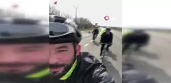 Ticari taksinin çarptığı bisiklet sürücüsü hayatını kaybetti, geriye bu görüntüler kaldı