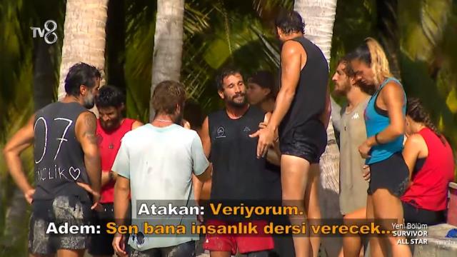 Survivor'da büyük kavga! Prodüksiyon, Adem ve Atakan'ı güçlükle ayırdı