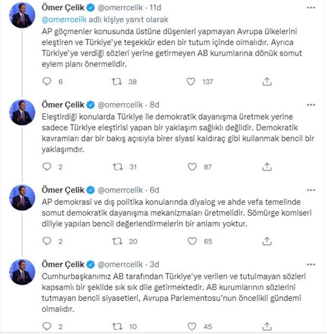 AK Parti Sözcüsü Çelik'ten AP'nin Türkiye raporuna tepki: Gerçeklerden kopuk ve sorumsuz AK Parti Sözcüsü Çelik'ten AP'nin Türkiye raporuna tepki: Gerçeklerden kopuk ve sorumsuz