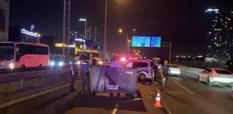 Basın Ekspres'te yolun karşına geçmeye çalışan adam araba çarpması sonucu hayatını kaybetti