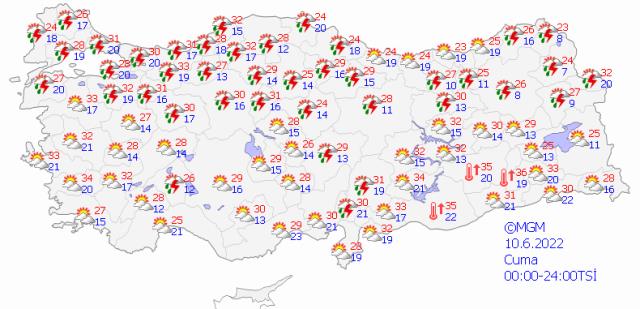 Meteoroloji'den 41 ile sarı uyarı! Gök gürültülü sağanak yağış bekleniyor Meteoroloji'den 41 ile sarı uyarı! Gök gürültülü sağanak yağış bekleniyor
