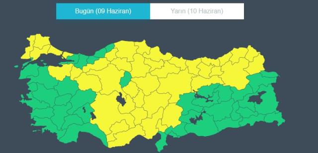 Meteoroloji'den 41 ile sarı uyarı! Gök gürültülü sağanak yağış bekleniyor Meteoroloji'den 41 ile sarı uyarı! Gök gürültülü sağanak yağış bekleniyor