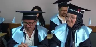 50'li yaşlarda lise mezunu olup kep attılar