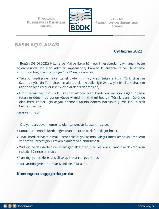 Son Dakika: Tüketici kredilerinde vade sınırı değişti! 50-100 bin arası değişen tutarlar 24 ay, 100 bin üzeri 12 ay oldu