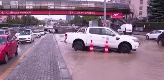 Genelkurmay Kavşağı alt geçidi ve Fatih Köprüsü altında su birikintisi oluştu