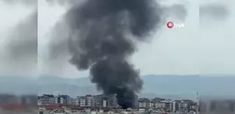 Okulun güvenlik kulübesi yandı... Gökyüzüne yükselen dumanlar şehrin her yerinden göründü