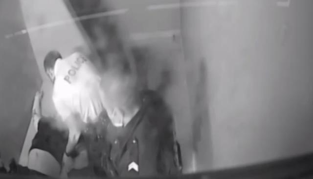 Türk asıllı vatandaşın Fransız polisince öldürülmesi güvenlik kamerasında