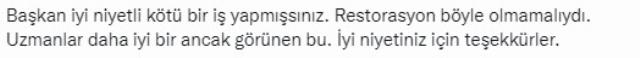 Yaptırdığı cami restorasyonuyla övünen büyükşehir belediye başkanına tepki yağıyor Yaptırdığı cami restorasyonuyla övünen büyükşehir belediye başkanına tepki yağıyor