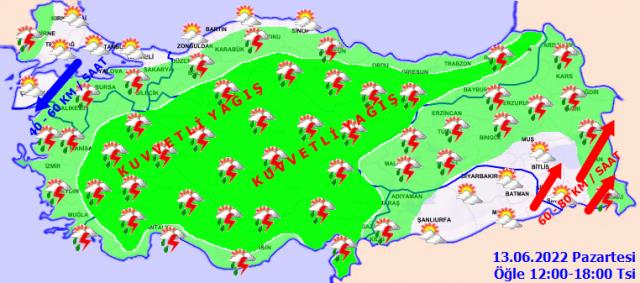 Sağanak yağış Türkiye'yi esir aldı! Meteoroloji'den 41 ile ise sarı ve turuncu kodlu uyarı Sağanak yağış Türkiye'yi esir aldı! Meteoroloji'den 41 ile ise sarı ve turuncu kodlu uyarı