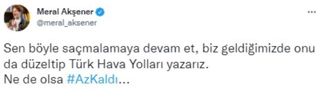 Cumhurbaşkanı Erdoğan THY'nin adının değiştiğini duyurdu, Akşener'den jet tepki geldi Cumhurbaşkanı Erdoğan THY'nin adının değiştiğini duyurdu, Akşener'den jet tepki geldi