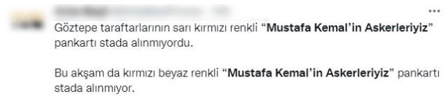 İzmir'deki milli maç öncesi ortalığı ayağa kaldıran iddia! Atatürk pankartı stada alınmadı İzmir'deki milli maç öncesi ortalığı ayağa kaldıran iddia! Atatürk pankartı stada alınmadı
