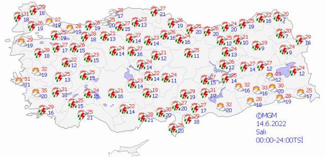 Meteoroloji'den 32 ile turuncu ve sarı uyarı! Sel ve su baskınlarına dikkat Meteoroloji'den 32 ile turuncu ve sarı uyarı! Sel ve su baskınlarına dikkat
