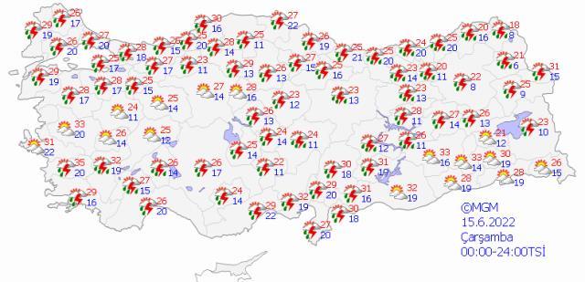 Meteoroloji'den 32 ile turuncu ve sarı uyarı! Sel ve su baskınlarına dikkat Meteoroloji'den 32 ile turuncu ve sarı uyarı! Sel ve su baskınlarına dikkat