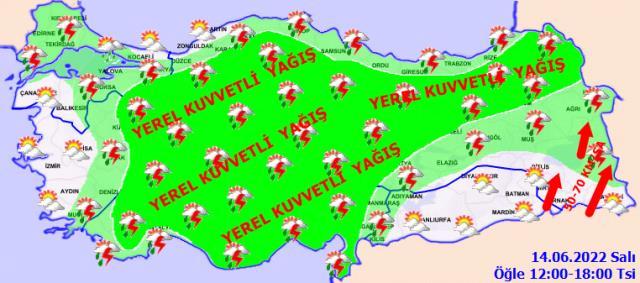 Meteoroloji'den 32 ile turuncu ve sarı uyarı! Sel ve su baskınlarına dikkat Meteoroloji'den 32 ile turuncu ve sarı uyarı! Sel ve su baskınlarına dikkat
