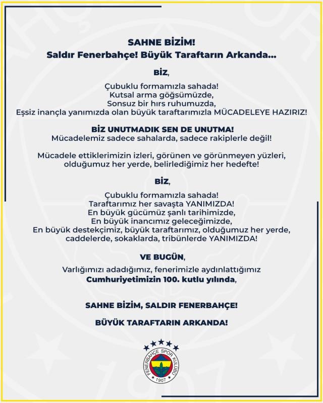 Kanarya'dan taraftarını heyecanlandıran paylaşım! Fenerbahçe yeni sezona başlıyor