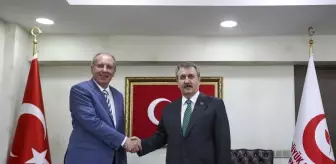 Memleket Partisi Genel Başkanı İnce, BBP Genel Başkanı Destici'yi ziyaret etti (2)