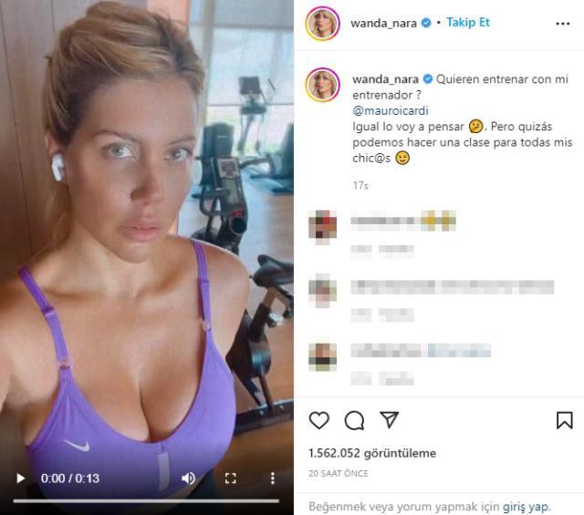 Mauro Icardi'nin eşi Wanda Nara'dan yine olay yaratacak bir paylaşım geldi! Sosyal medyayı salladı