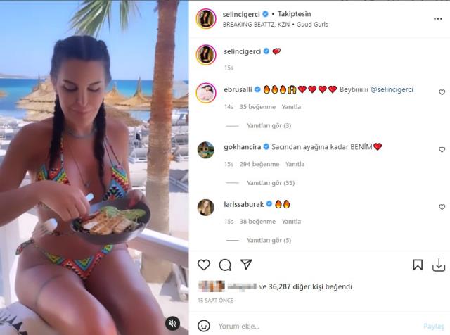 Bikinili videosunu yayınlayan Selin Ciğerci'ye Gökhan Çıra'dan yorum: Saçından ayağına kadar benim Bikinili videosunu yayınlayan Selin Ciğerci'ye Gökhan Çıra'dan yorum: Saçından ayağına kadar benim