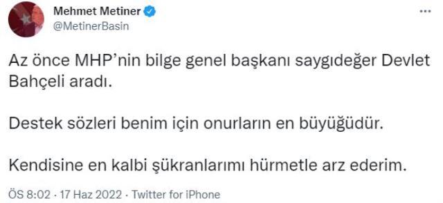 Devlet Bahçeli tarafını seçti! Arınç'la polemik yaşayan Metiner'e MHP liderinden destek