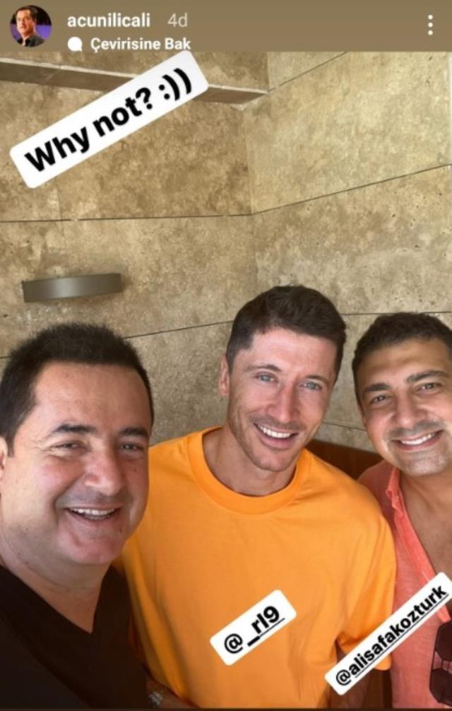 Yok artık daha neler! Acun Ilıcalı'dan yankı uyandıran Lewandowski paylaşımı Yok artık daha neler! Acun Ilıcalı'dan yankı uyandıran Lewandowski paylaşımı