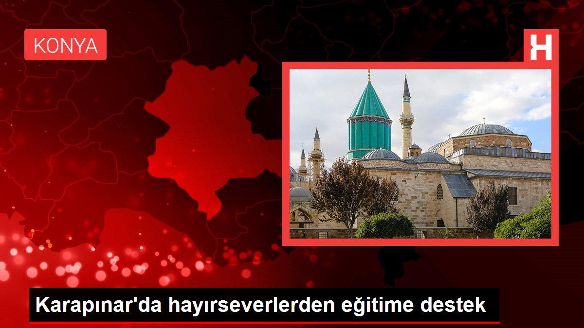 Karapınar'da hayırseverlerden eğitime destek