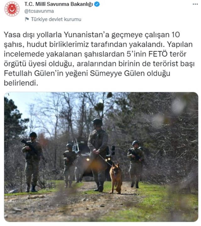 Son Dakika! Yasa dışı yollarla Yunanistan'a geçmeye çalışan 10 kişi yakalandı! Aralarında FETÖ elebaşı Gülen'in yeğeni de var Son Dakika! Yasa dışı yollarla Yunanistan'a geçmeye çalışan 10 kişi yakalandı! Aralarında FETÖ elebaşı Gülen'in yeğeni de var