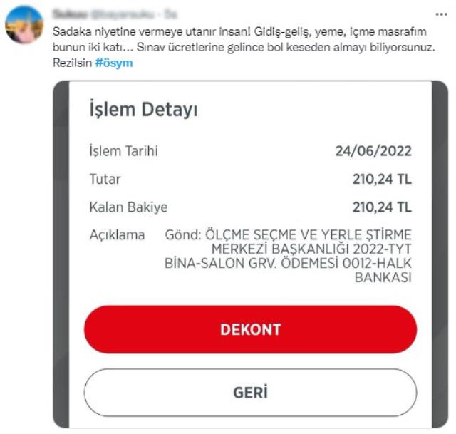 ÖSYM sınav gözetmenlerine geçen yılın ücretlerini yatırdı, öğretmenlerin tepkileri sosyal medyayı salladı