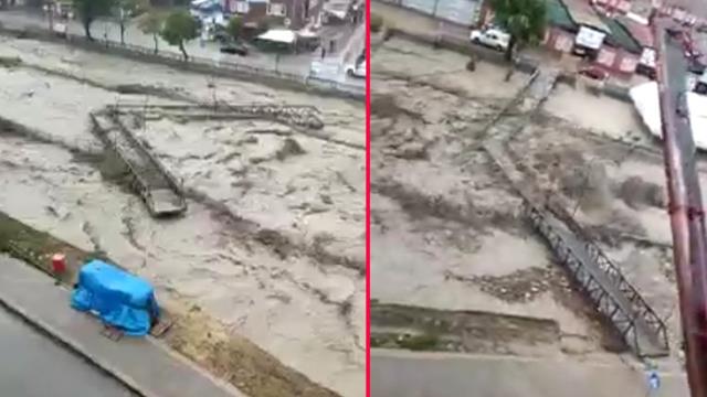 İnebolu sel sularına teslim! İlçe merkezindeki köprünün yıkıldığı anlar kamerada İnebolu sel sularına teslim! İlçe merkezindeki köprünün yıkıldığı anlar kamerada